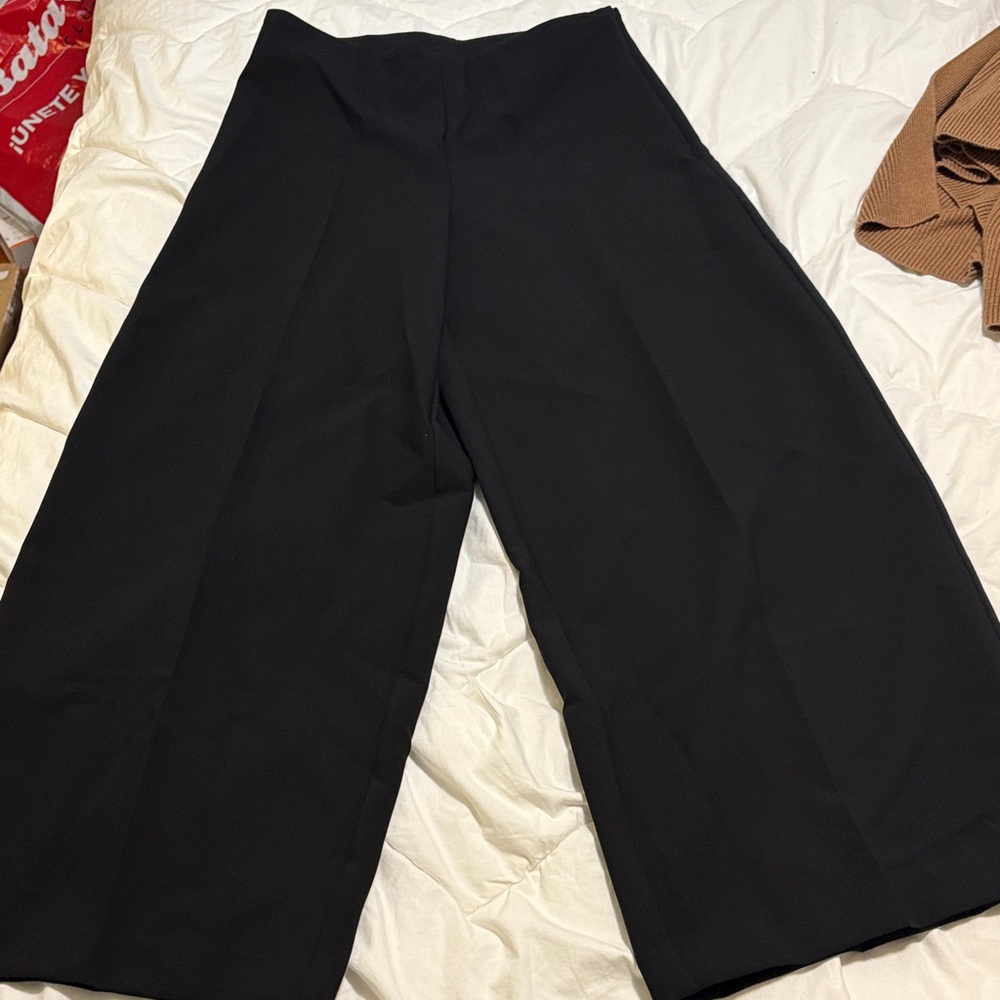 Zara Black Wide-Leg Pants